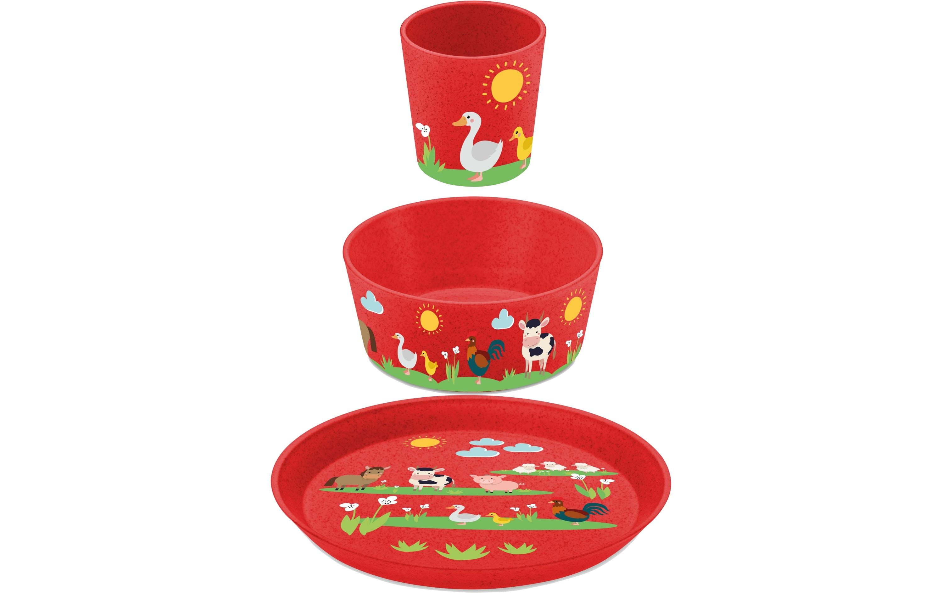 Koziol Kindergeschirrset Connect Farm 3-teilig Koziol Kindergeschirrset Connect Farm 3-teilig