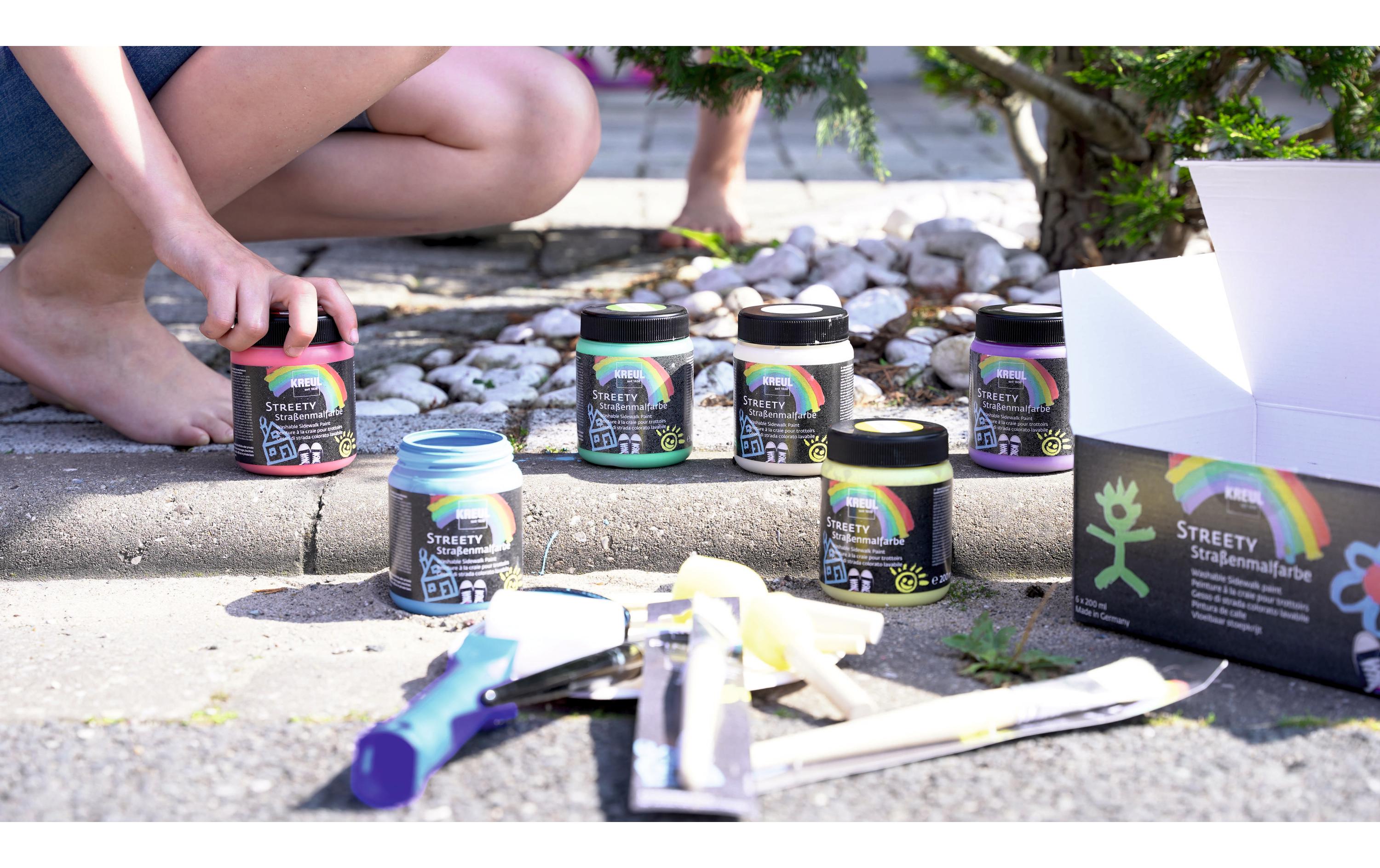 Kreul Strassenmalkreide flüssig Streety 6 Farben à 200 ml