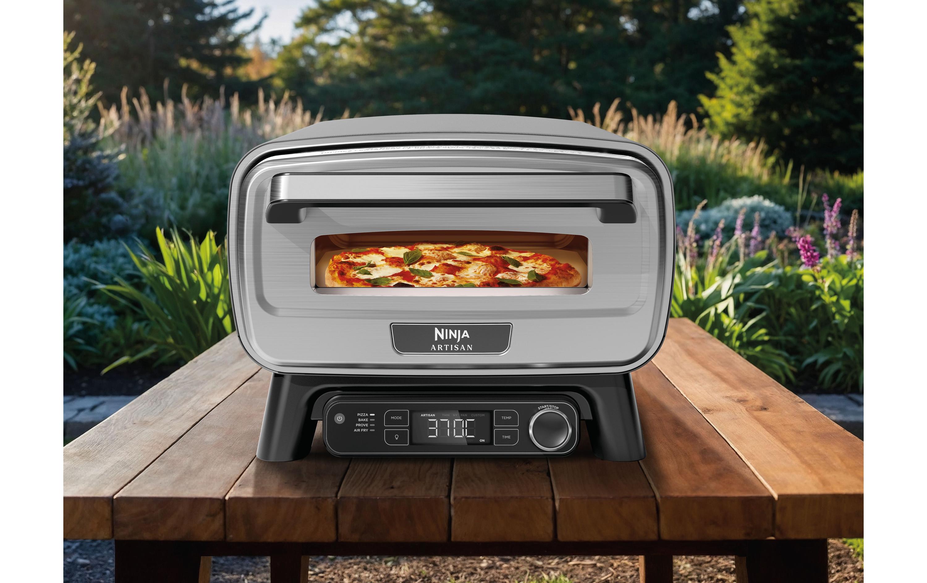 Ninja Outdoor-Elektro-Pizzaofen und Heissluftfritteuse MO201EU