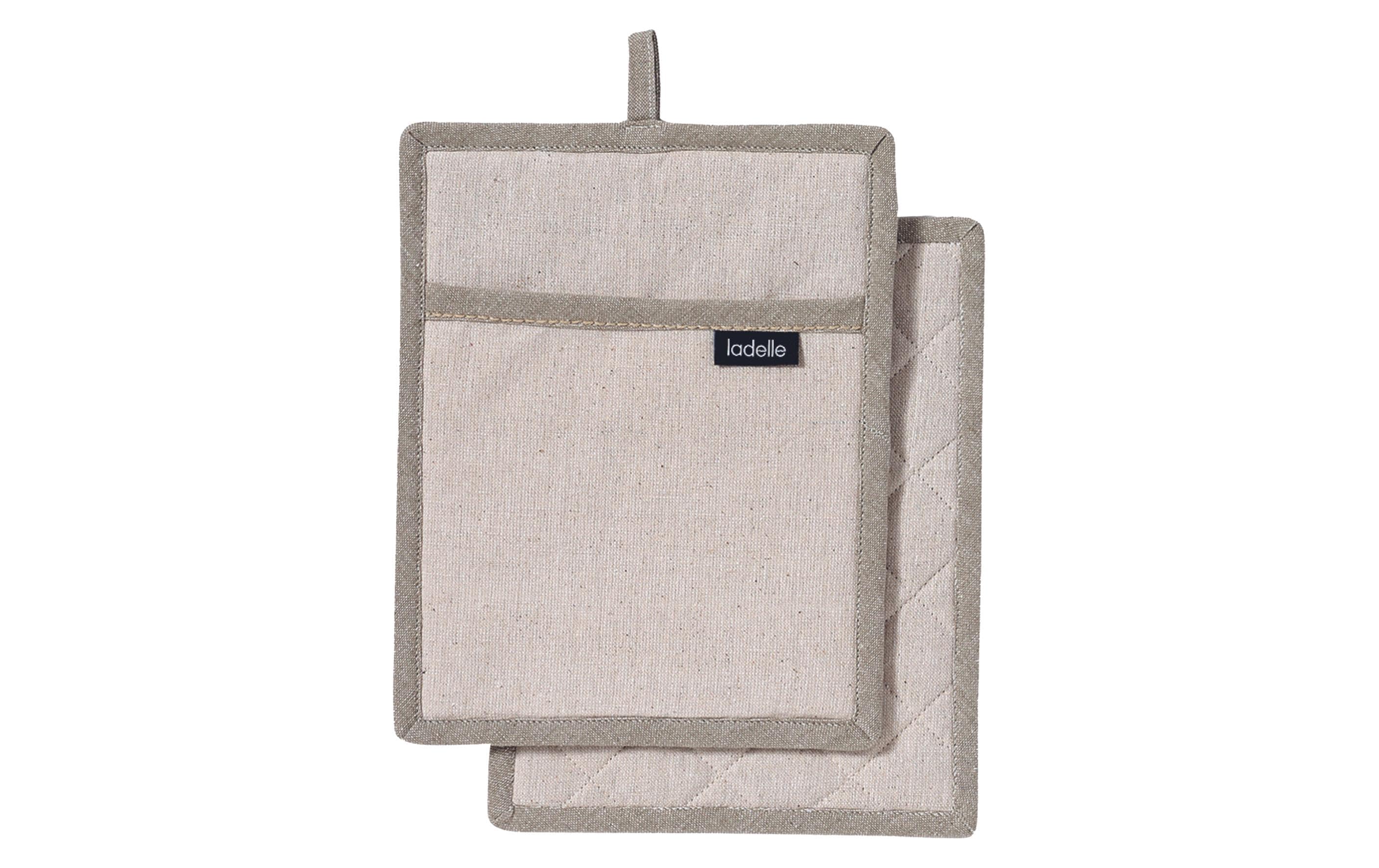 Ladelle Topflappen Eco Recycled 2 Stück, Natur