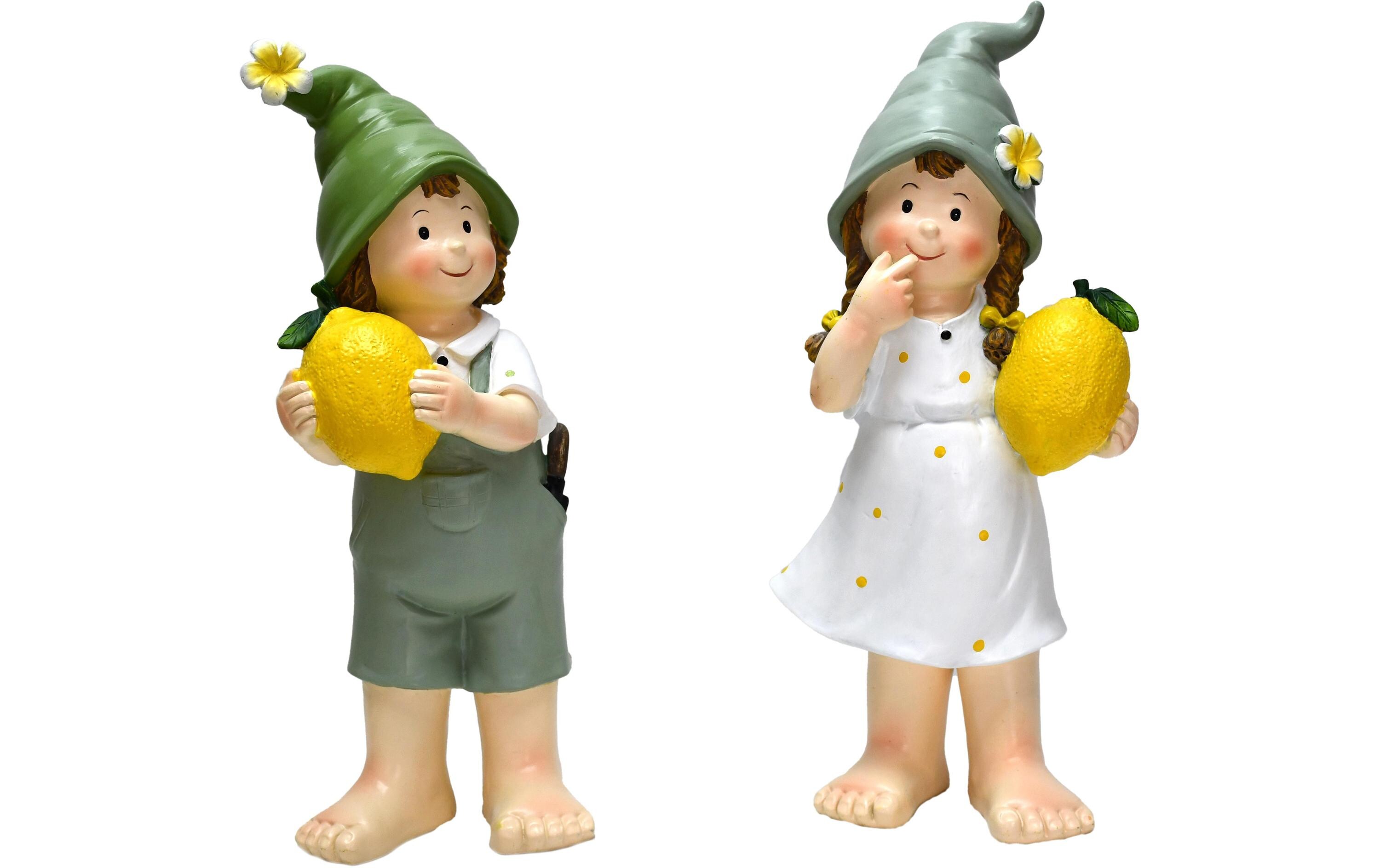 Dameco Dekofigur Kinder mit Zitrone 2er Set