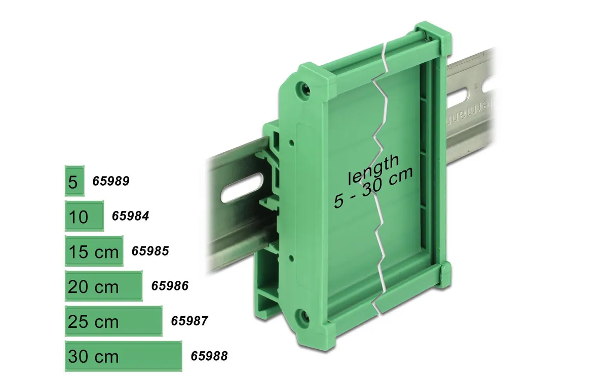 Delock Platinenhalterung 10 cm für Hutschiene Delock Platinenhalterung 10 cm für Hutschiene