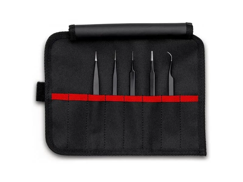 Knipex Pinzetten-Set Universal ESD 5-teilig Knipex Pinzetten-Set Universal ESD 5-teilig