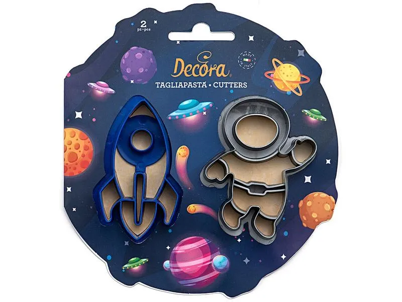 Decora Guetzli-Ausstecher-Set 2 Stück, Weltall Decora Guetzli-Ausstecher-Set 2 Stück, Weltall