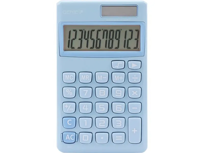 Genie Taschenrechner 212B Blau