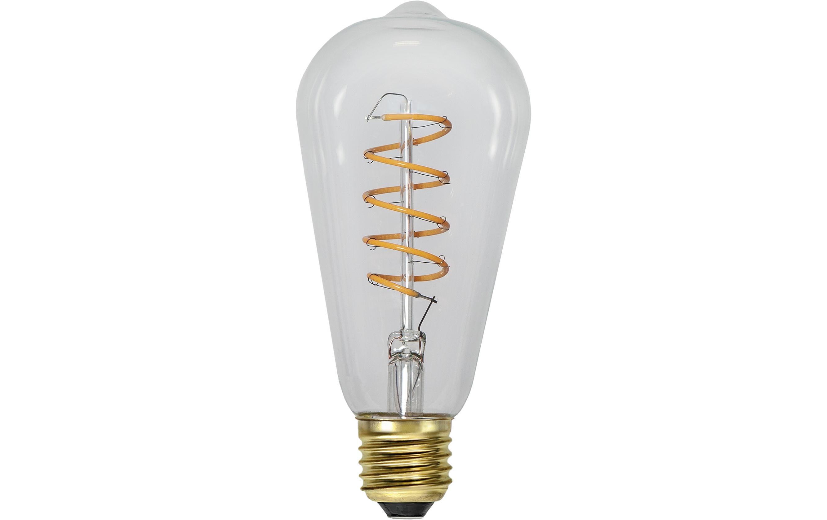 Star Trading LED Leuchtmittel E27 ST64 Decoled Spiral Clear 3-step memory
