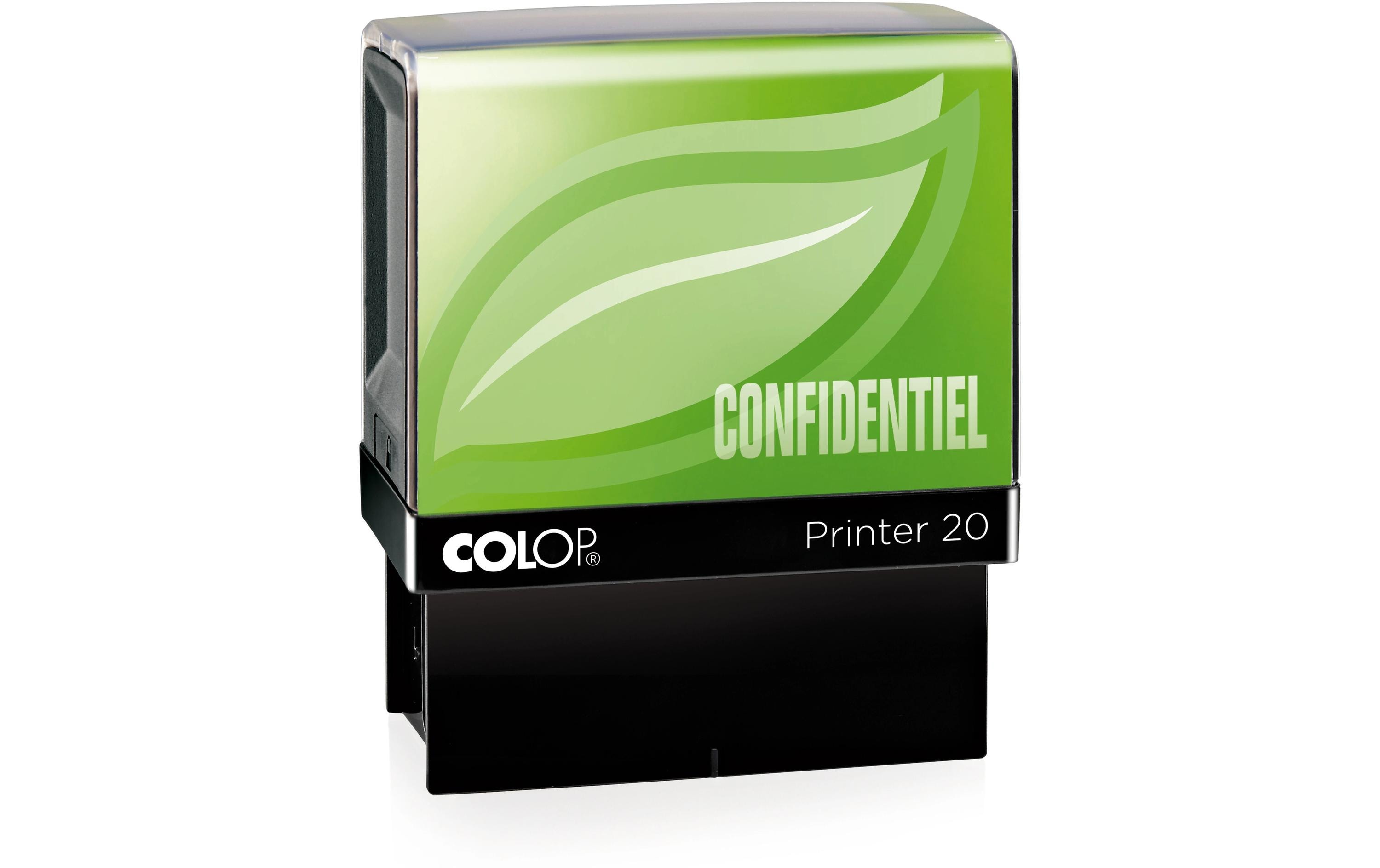 Colop Wort- und Datumsstempel Green Line «CONFICENTIEL», Rot Colop Wort- und Datumsstempel Green Line «CONFICENTIEL», Rot