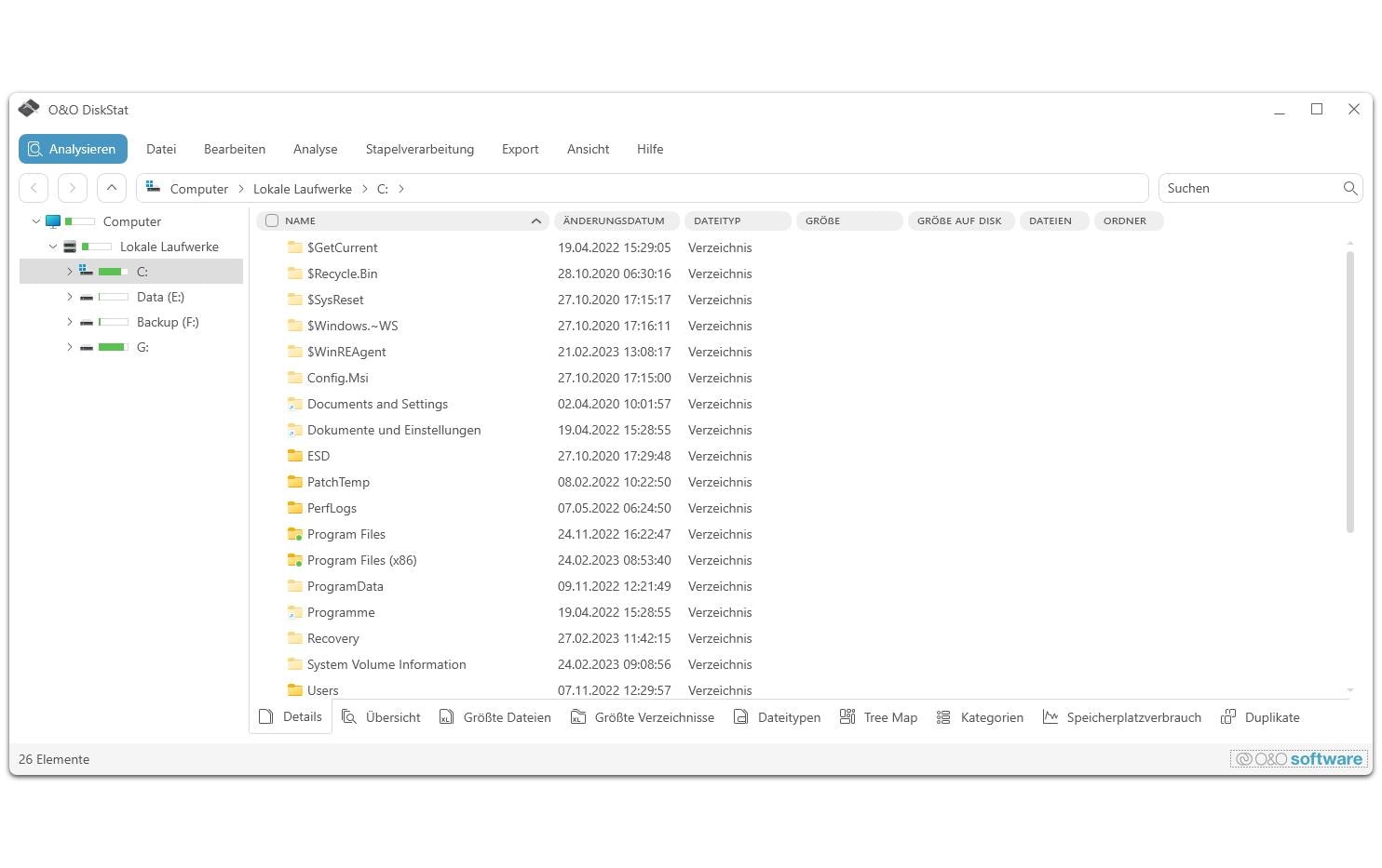 O&O Software DiskStat 4 ESD, Vollversion