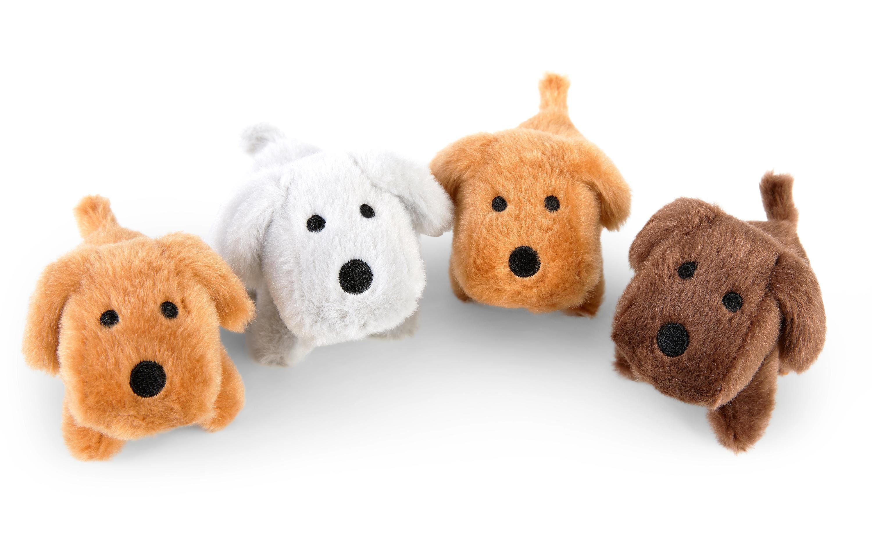 Mamanimals Kuscheltier Hunde Babys 4 Stück 9 cm