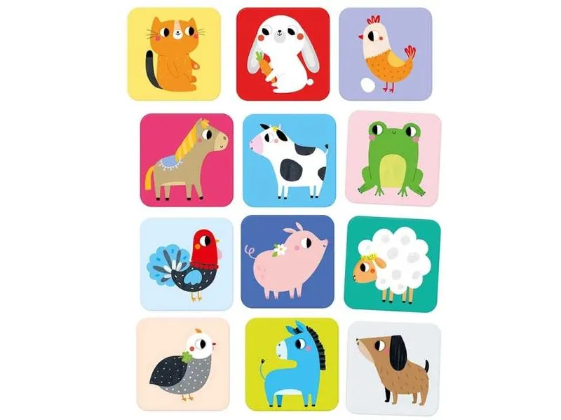 Banana Panda Memo-Spiel Suuuper Size Farmtiere