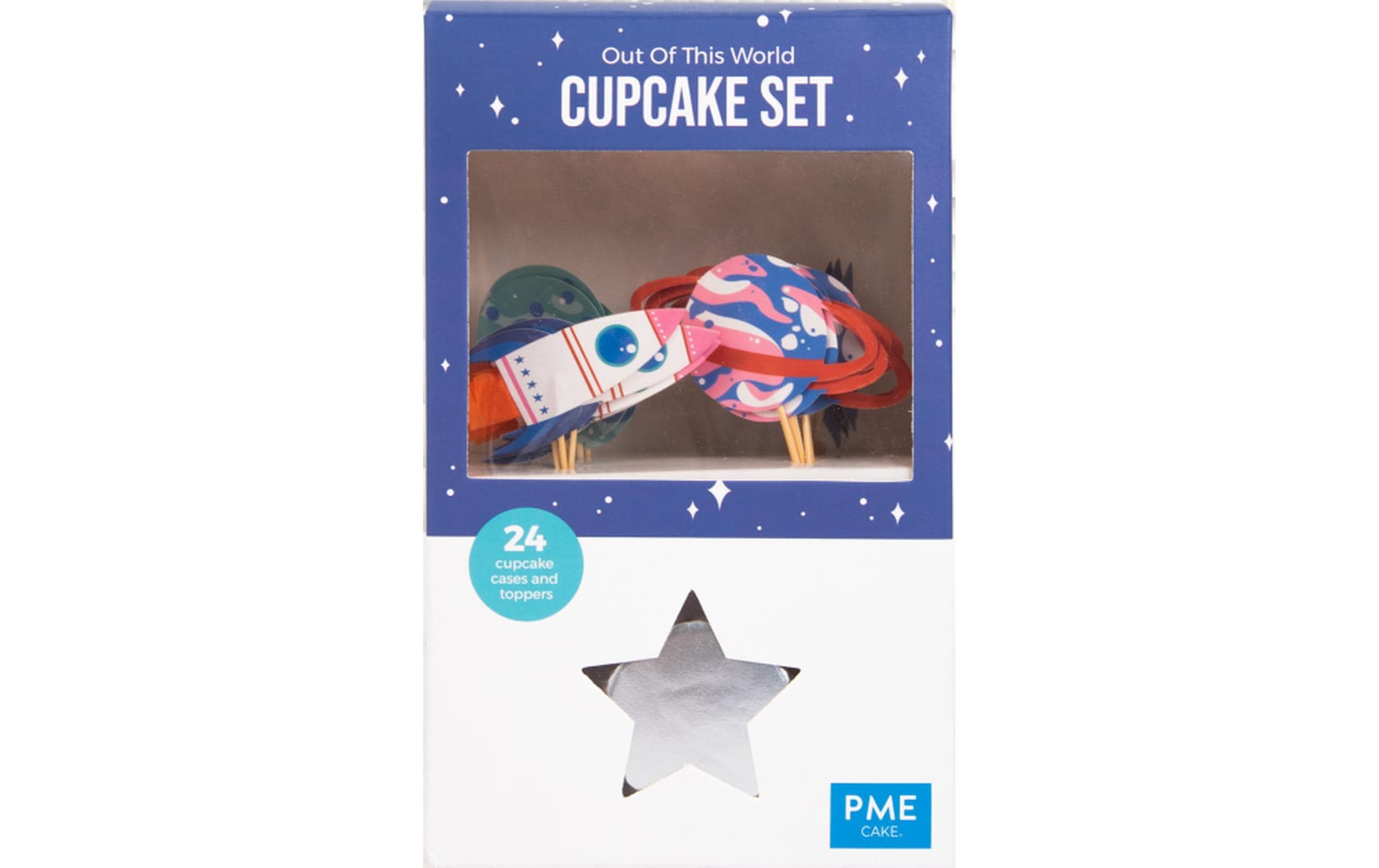 PME Cupcake-Set Weltall 24 Stück