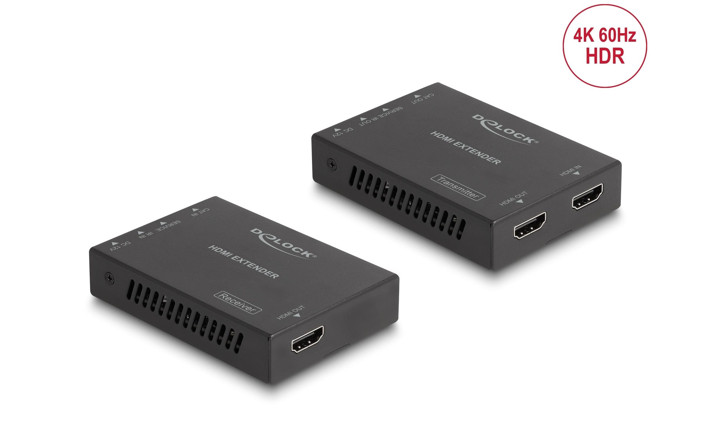 Delock Extender Set über Cat.6 Kabel 4K 60 Hz 50 m
