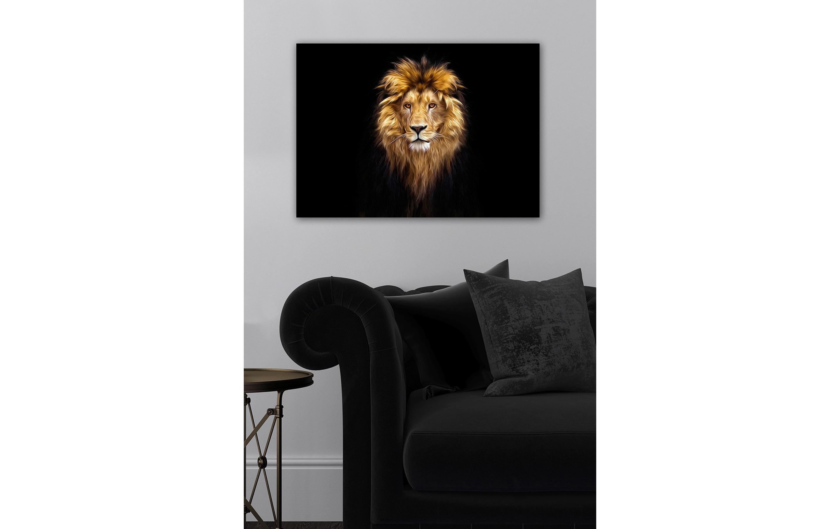 Wallxpert Bild Lion 50 x 70 cm