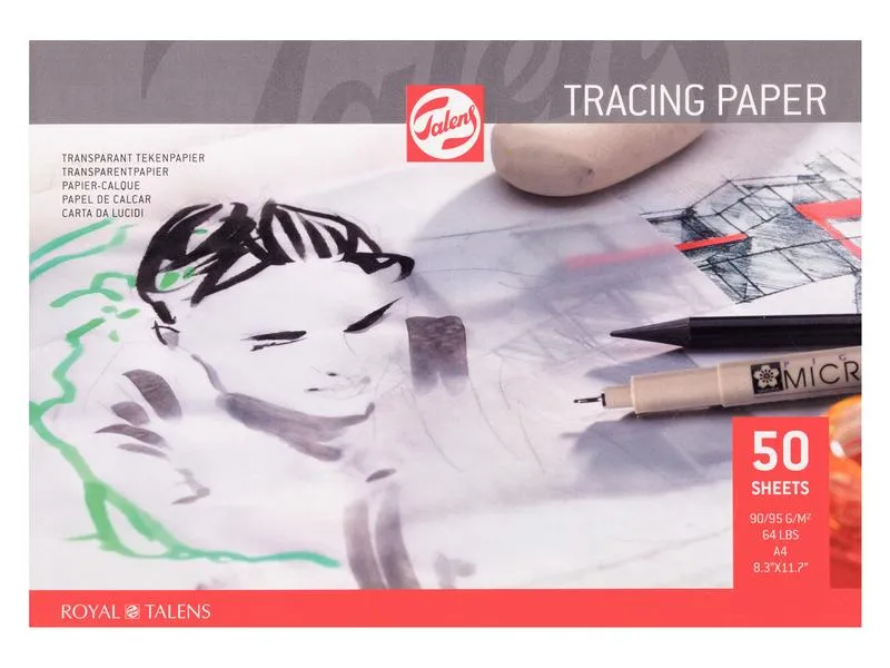 Talens Transparentpapier A4 90gm/2, 50 Blatt Talens Transparentpapier A4 90gm/2, 50 Blatt