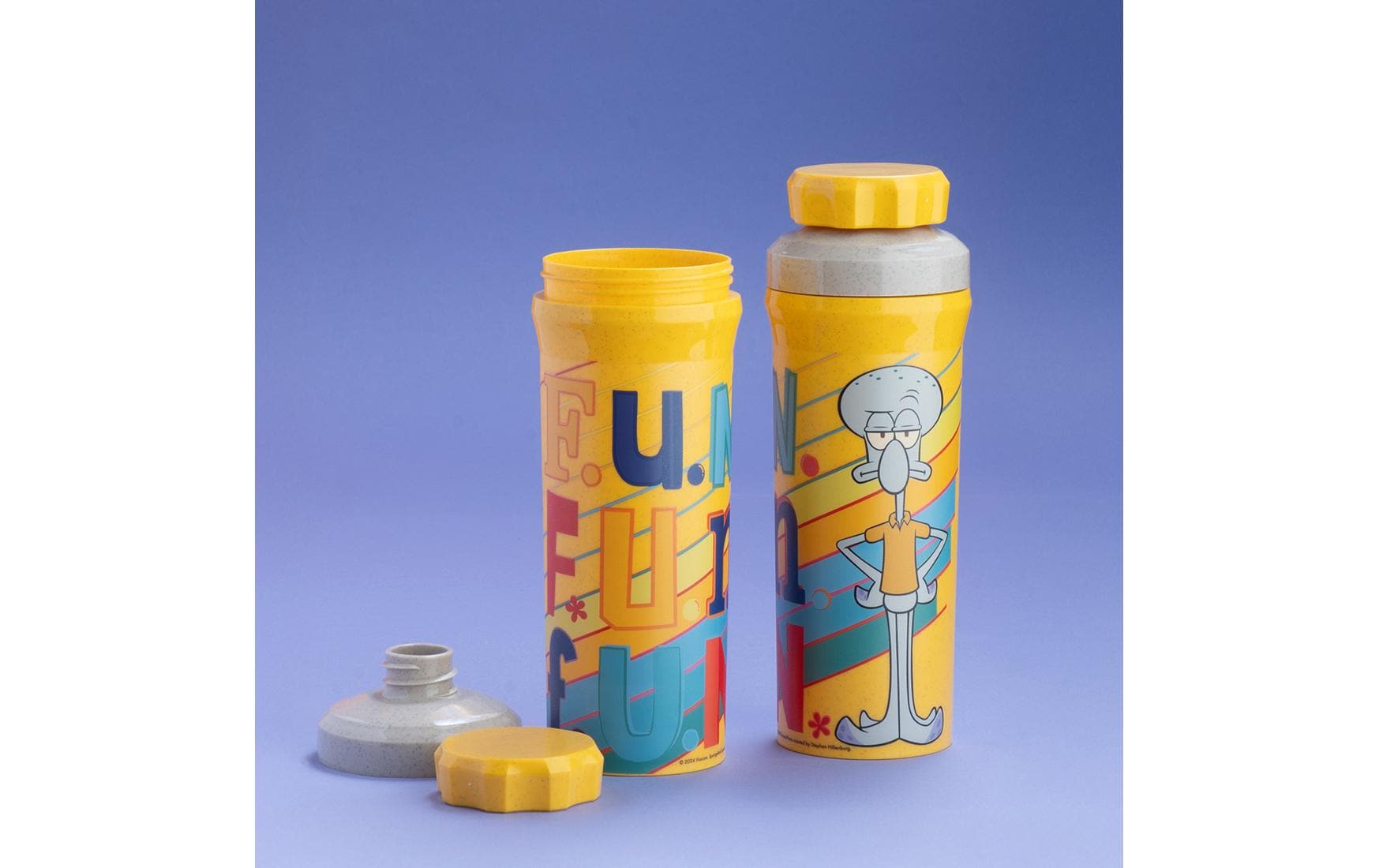 Koziol Trinkflasche OLLI SQUIDWARD 500 ml, honey yellow