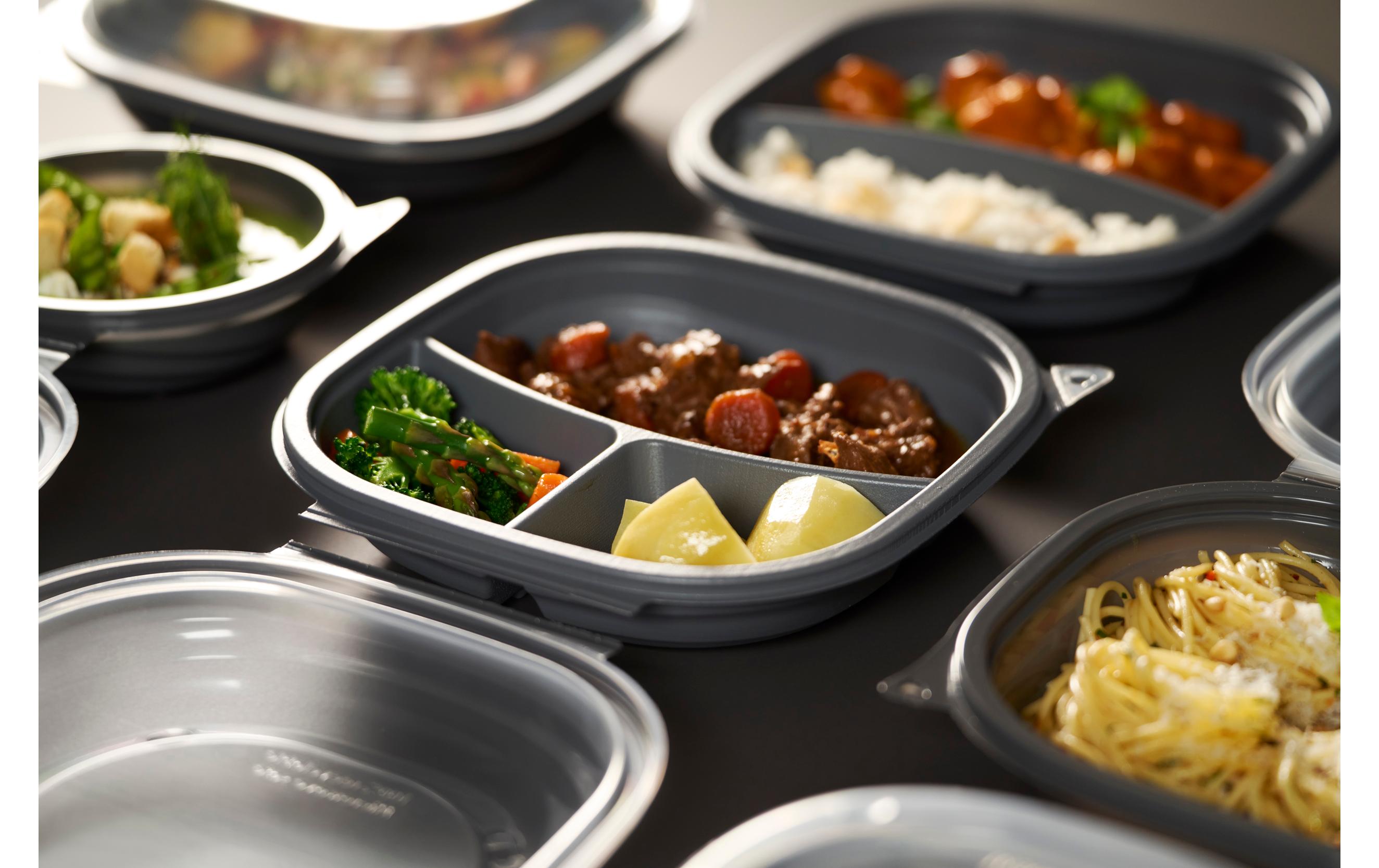 Duni Einweg-Schale Vista 25 Stück, 2-teilung, 670/460 ml