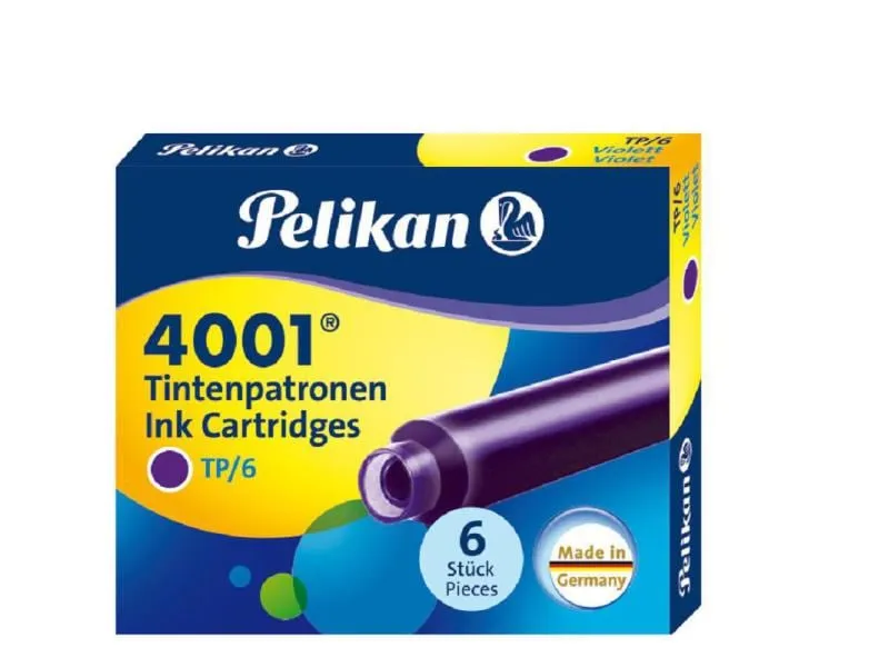 Pelikan Tintenpatrone 4001 Violett, 6 Stück