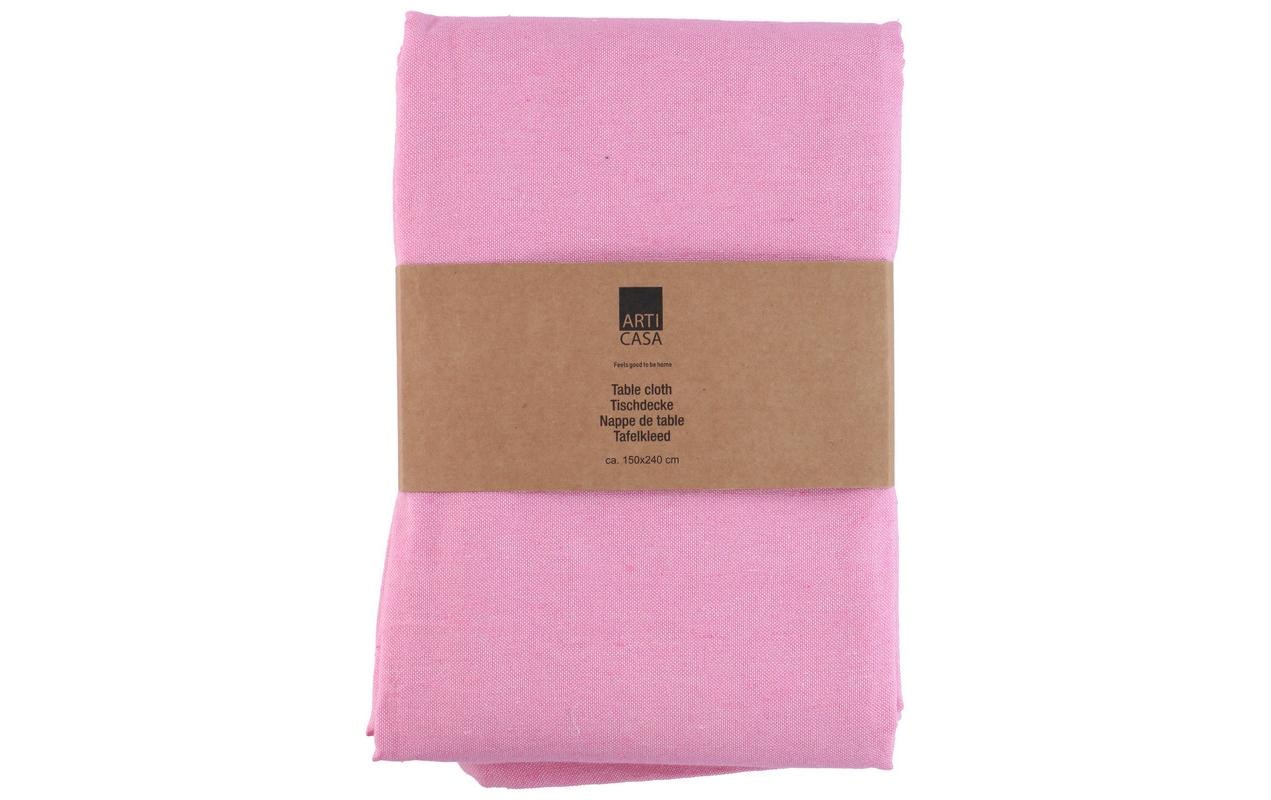 Arti Casa Tischdecke 240 cm x 150 cm, Rosa