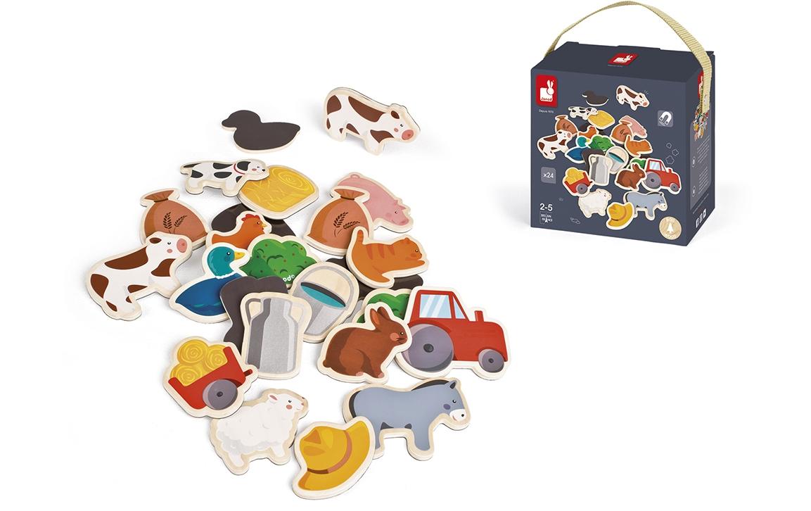 Janod Magnete Bauernhof 24-teilig Janod Magnete Bauernhof 24-teilig
