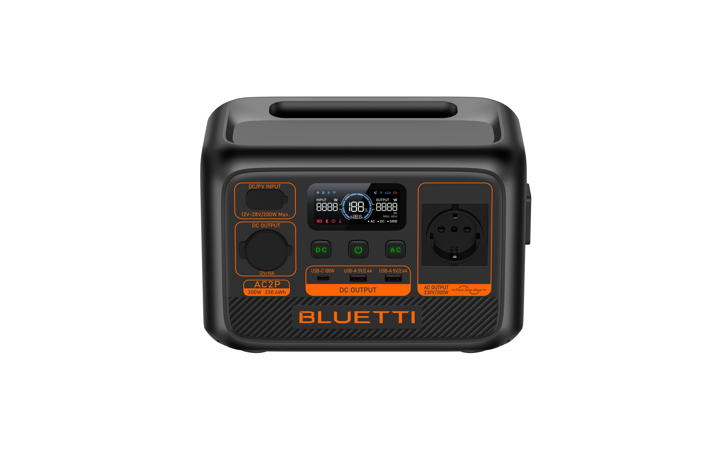 BLUETTI Power Station AC2P 230.4 Wh