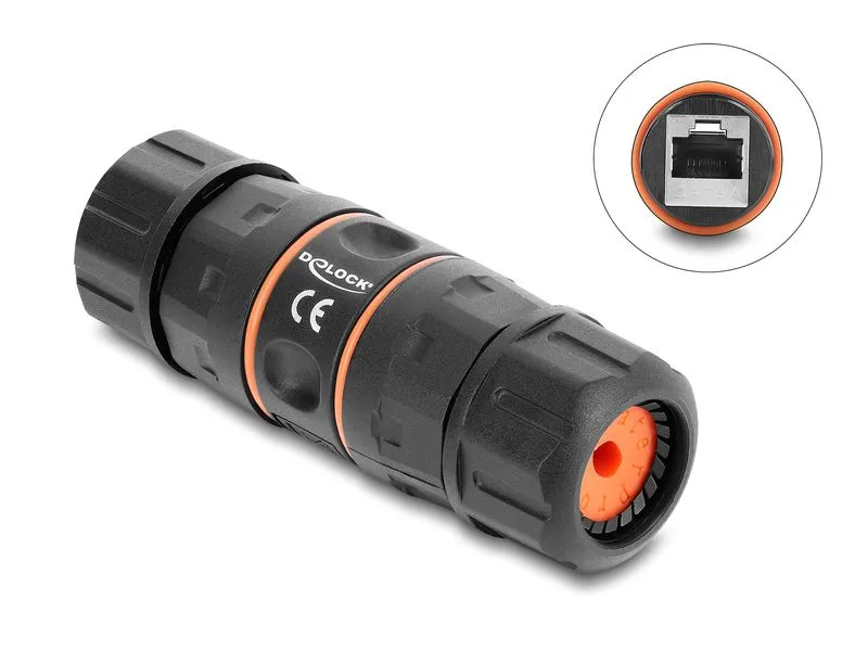 Delock Kabelverbinder RJ45 zu RJ45 Cat.6A 1 Stück Delock Kabelverbinder RJ45 zu RJ45 Cat.6A 1 Stück