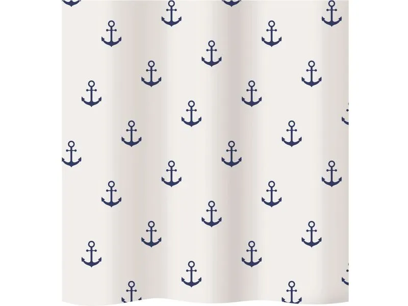 diaqua® Duschvorhang Anchor 240 x 180 cm, Blau/Weiss diaqua® Duschvorhang Anchor 240 x 180 cm, Blau/Weiss