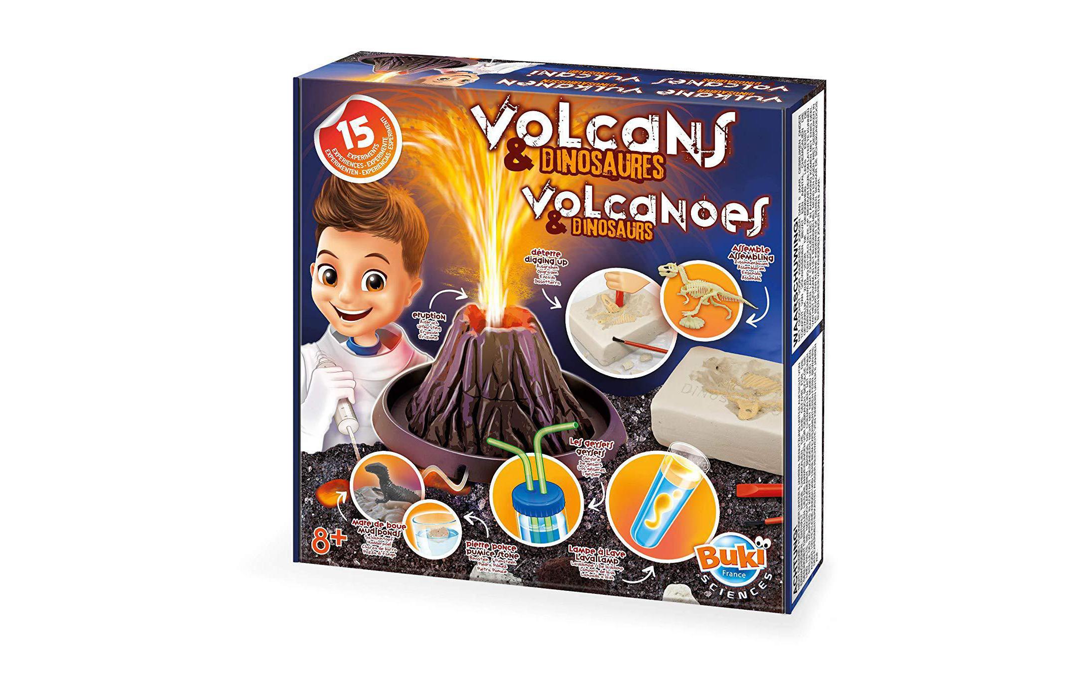 Buki Experimentierkasten Vulkane und Dinosaurier