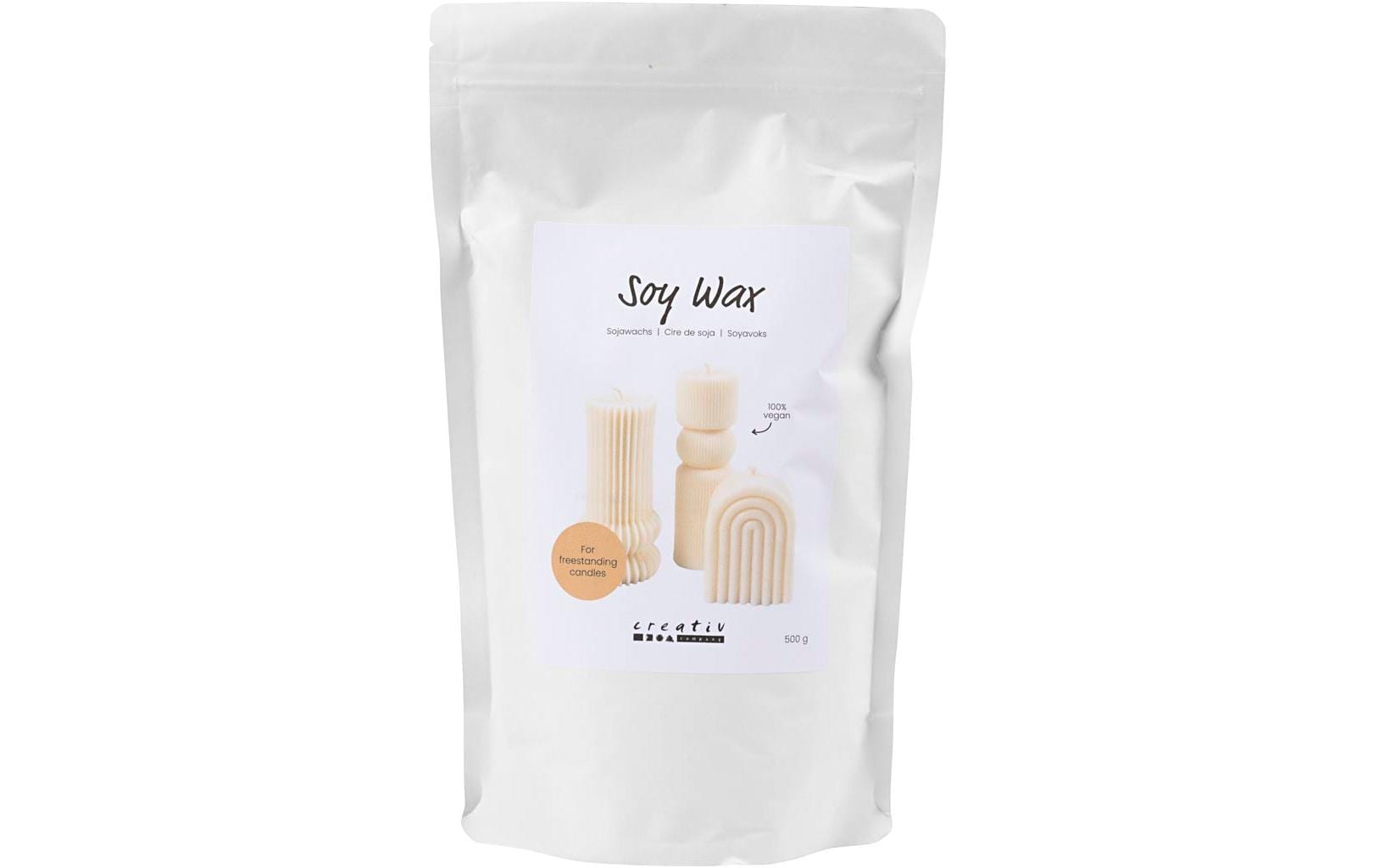 Creativ Company Wachs Soja Flocken, Creme, 500 g Creativ Company Wachs Soja Flocken, Creme, 500 g