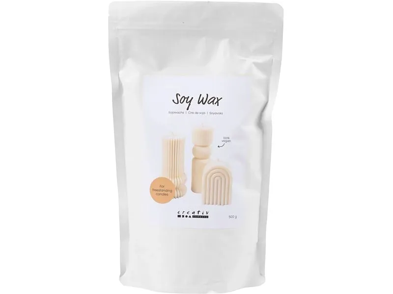 Creativ Company Wachs Soja Flocken, Creme, 500 g Creativ Company Wachs Soja Flocken, Creme, 500 g