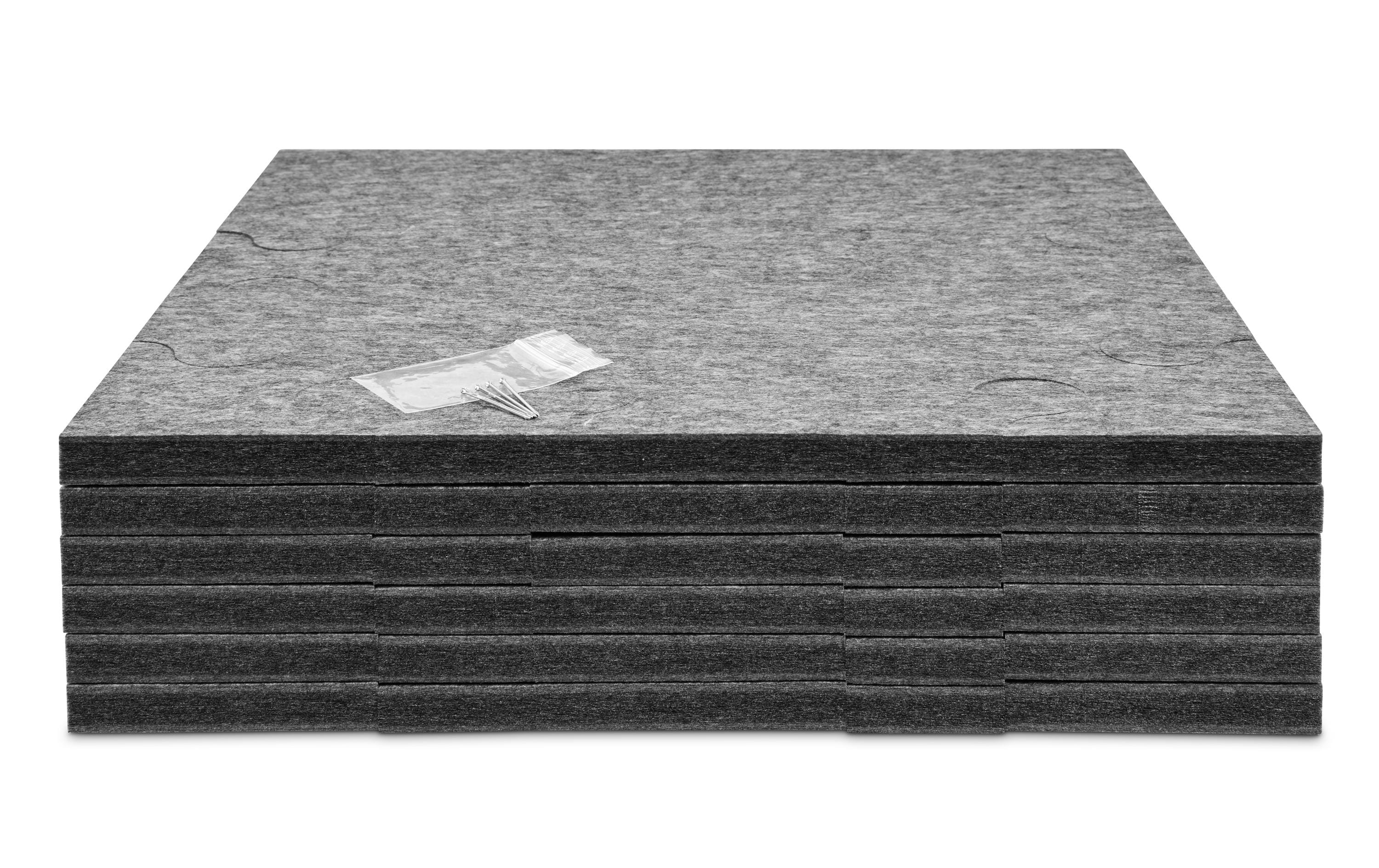 Plotony Wandfliesen Quadro 40 x 40 cm Grau, 6 Platten