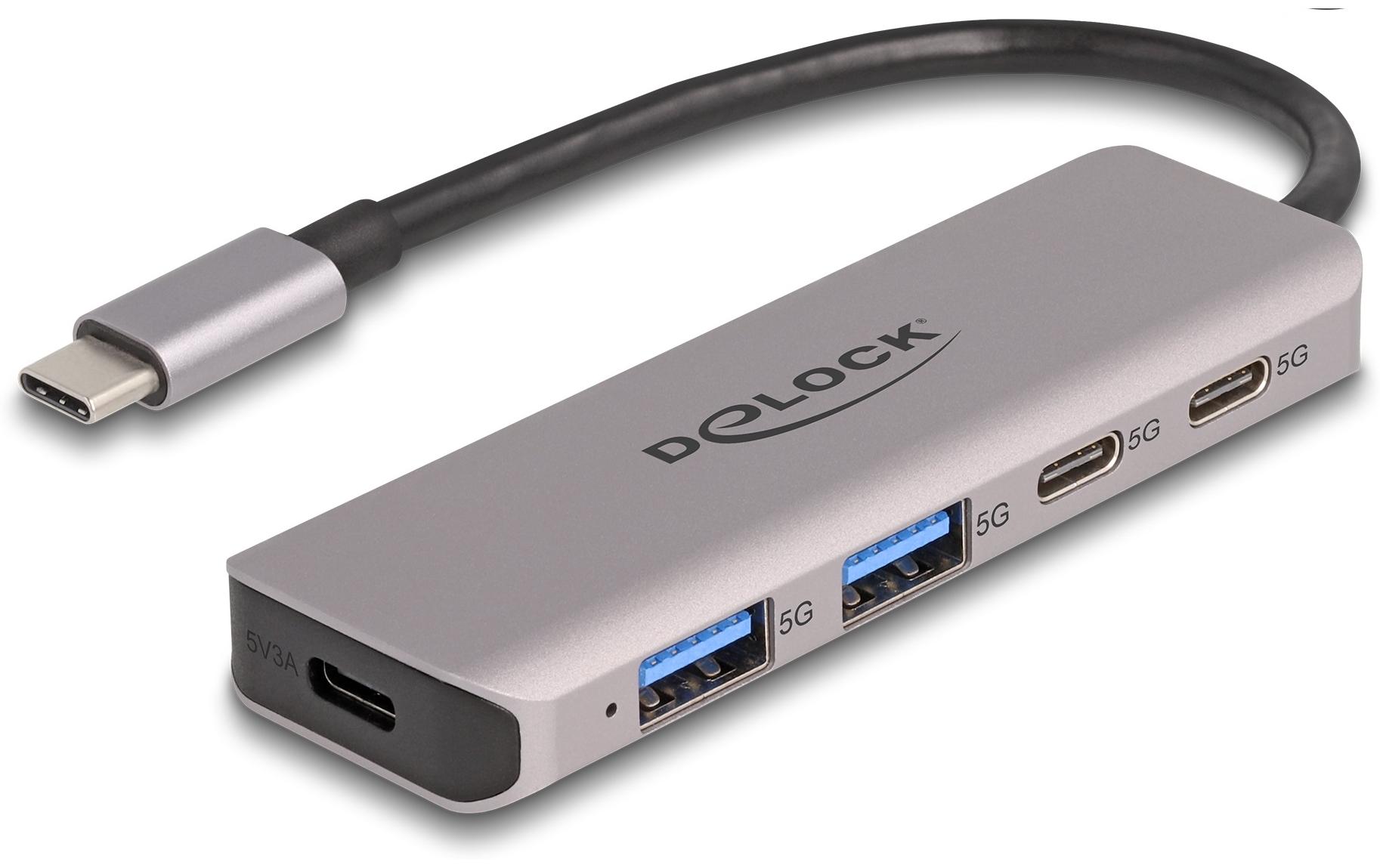 Delock USB-Hub 2x USB C 5Gbps/2x USB A 5Gbps Delock USB-Hub 2x USB C 5Gbps/2x USB A 5Gbps