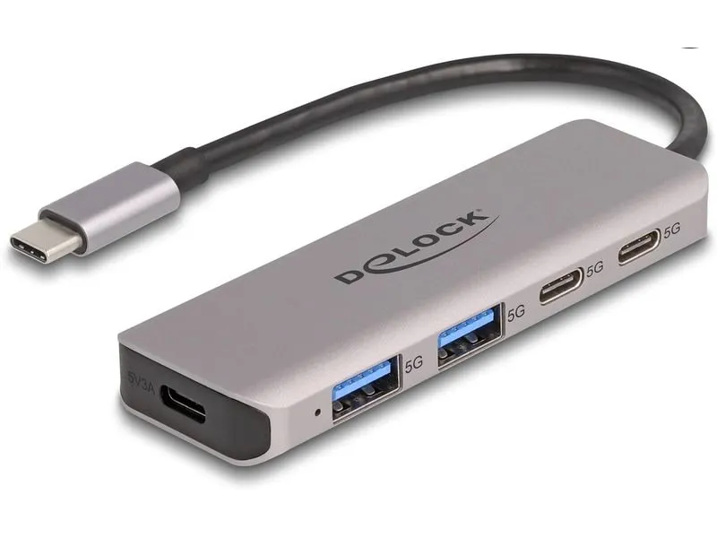 Delock USB-Hub 2x USB C 5Gbps/2x USB A 5Gbps Delock USB-Hub 2x USB C 5Gbps/2x USB A 5Gbps