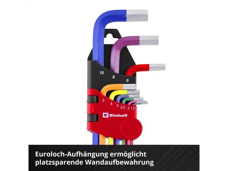 Einhell Innensechskantschlüssel-Set 9-Tlg.