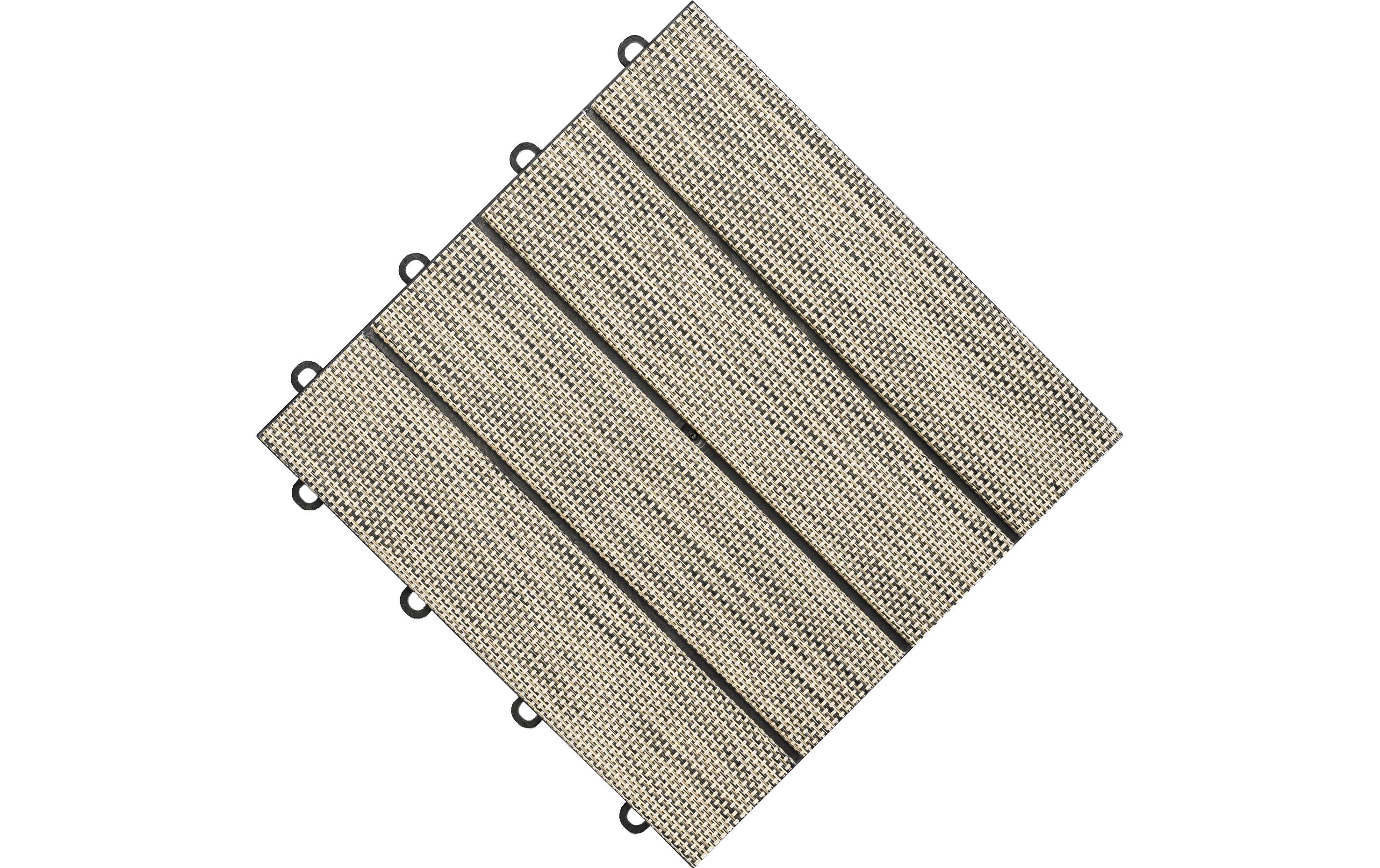 Florco Balkon-& Terrassenplatten Tex, Beige, 6 Stk. Florco Balkon-& Terrassenplatten Tex, Beige, 6 Stk.