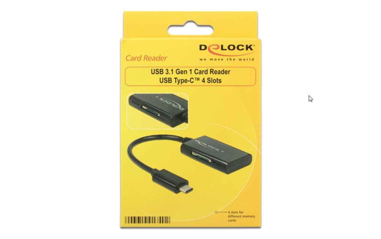 Delock Card Reader Extern 91740 4 Slots