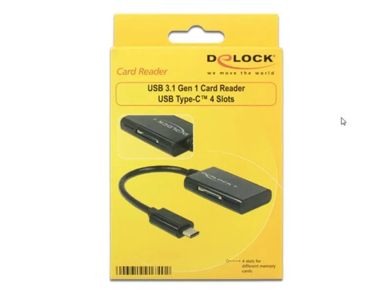 Delock Card Reader Extern 91740 4 Slots Delock Card Reader Extern 91740 4 Slots