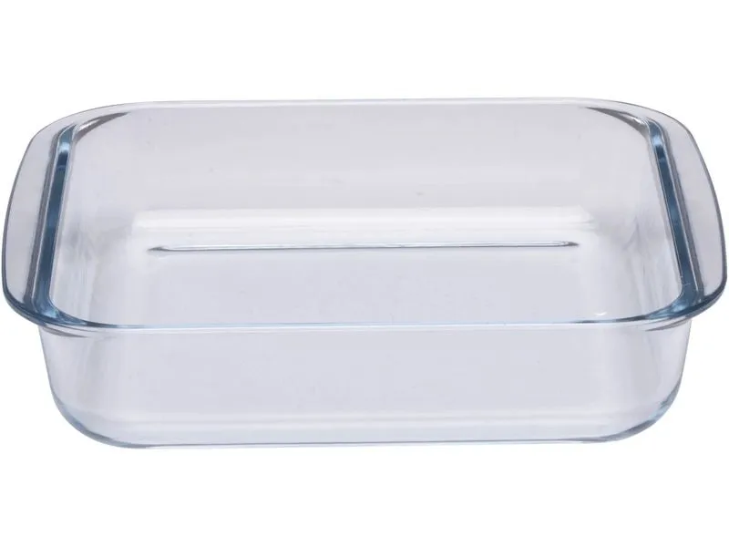 alpina Auflaufform-Set 1.6 l & 1.8 L, Eckig, Transparent
