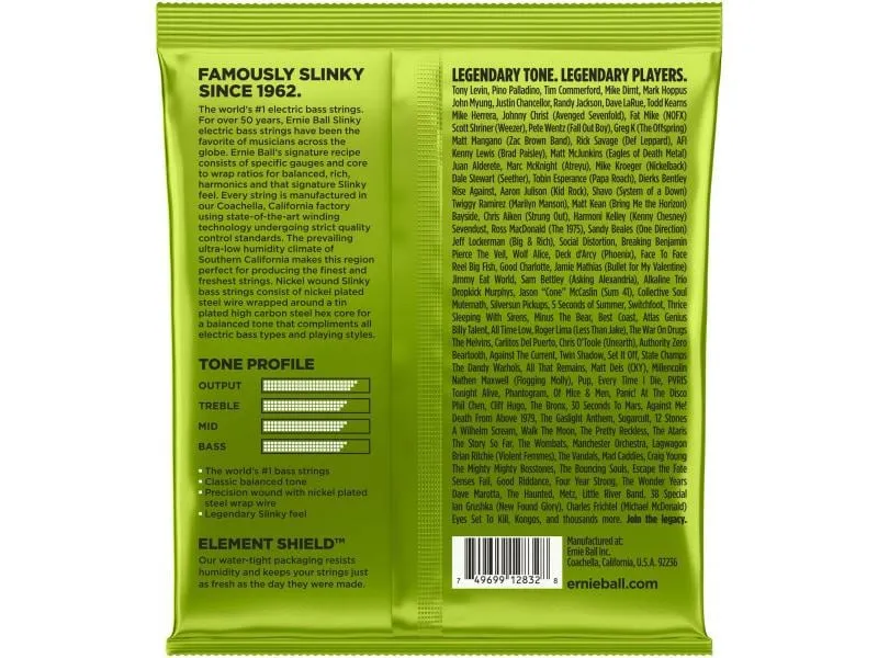 Ernie Ball Basssaiten 2832 Slinky Bass – Regular, 50-105