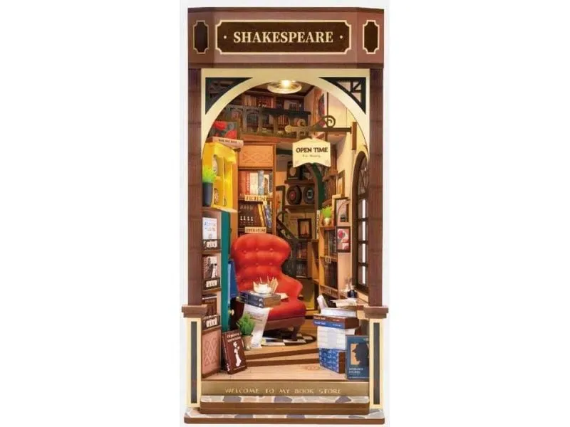 RoboTime Bausatz Book Nook Shakespeare's Bookstore RoboTime Bausatz Book Nook Shakespeare's Bookstore