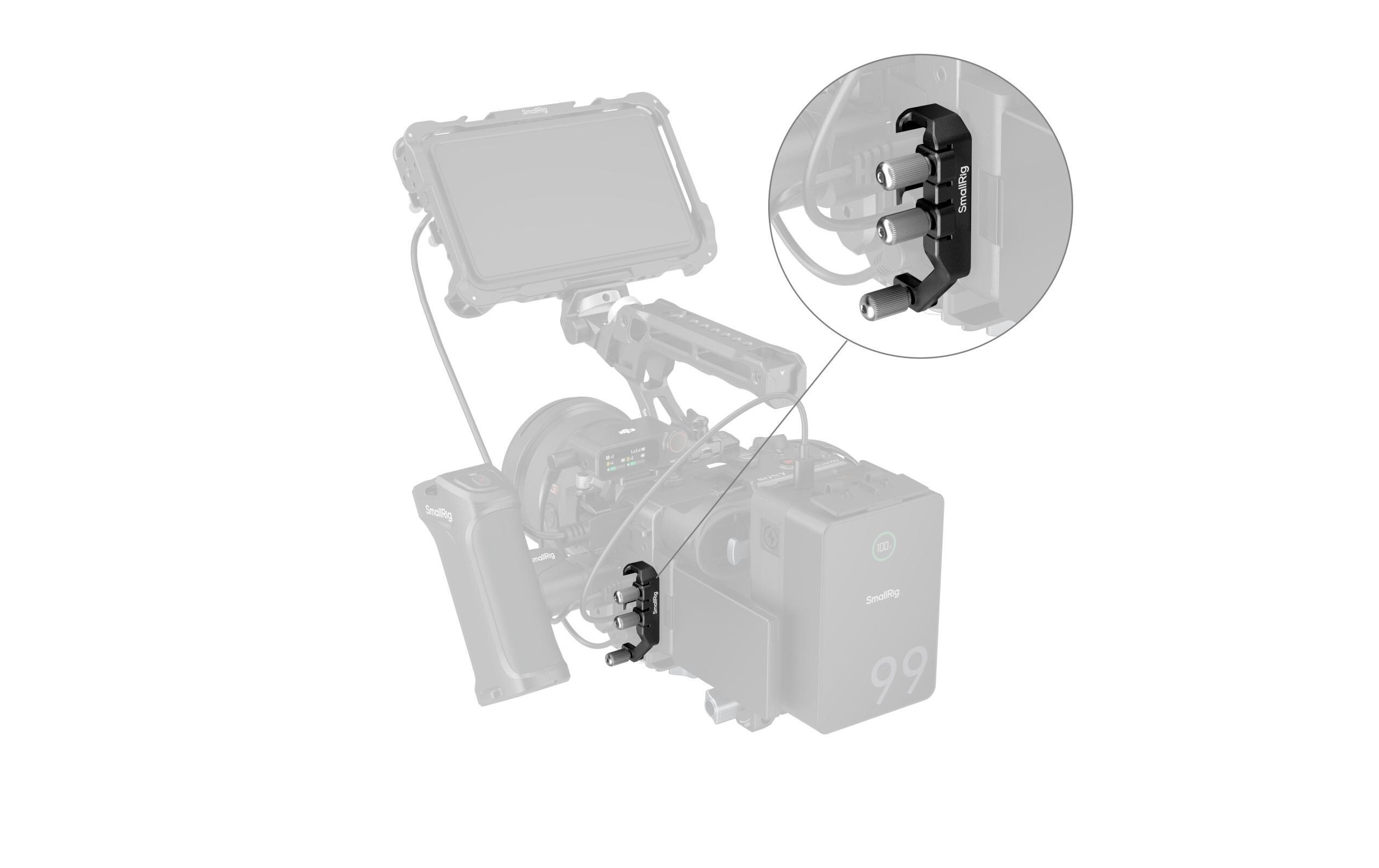 Smallrig USB-C & MULTI Kabelklemme für Käfige für Sony FX2