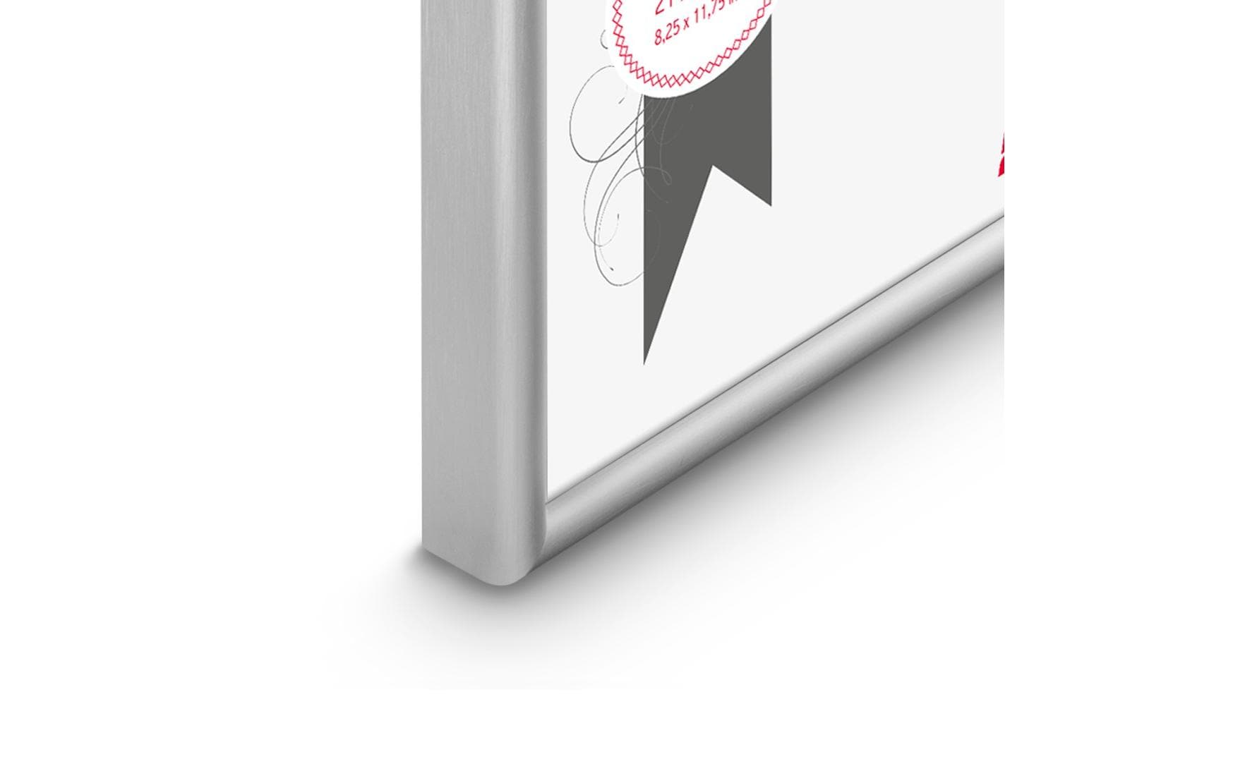 Hama Bilderrahmen Detroit für Dokumente A4, Silber