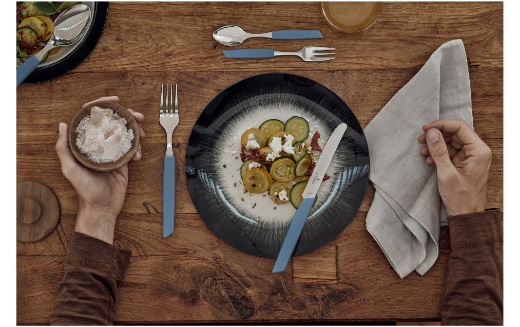 Victorinox Menügabel Swiss Modern 1 Stück, Blau