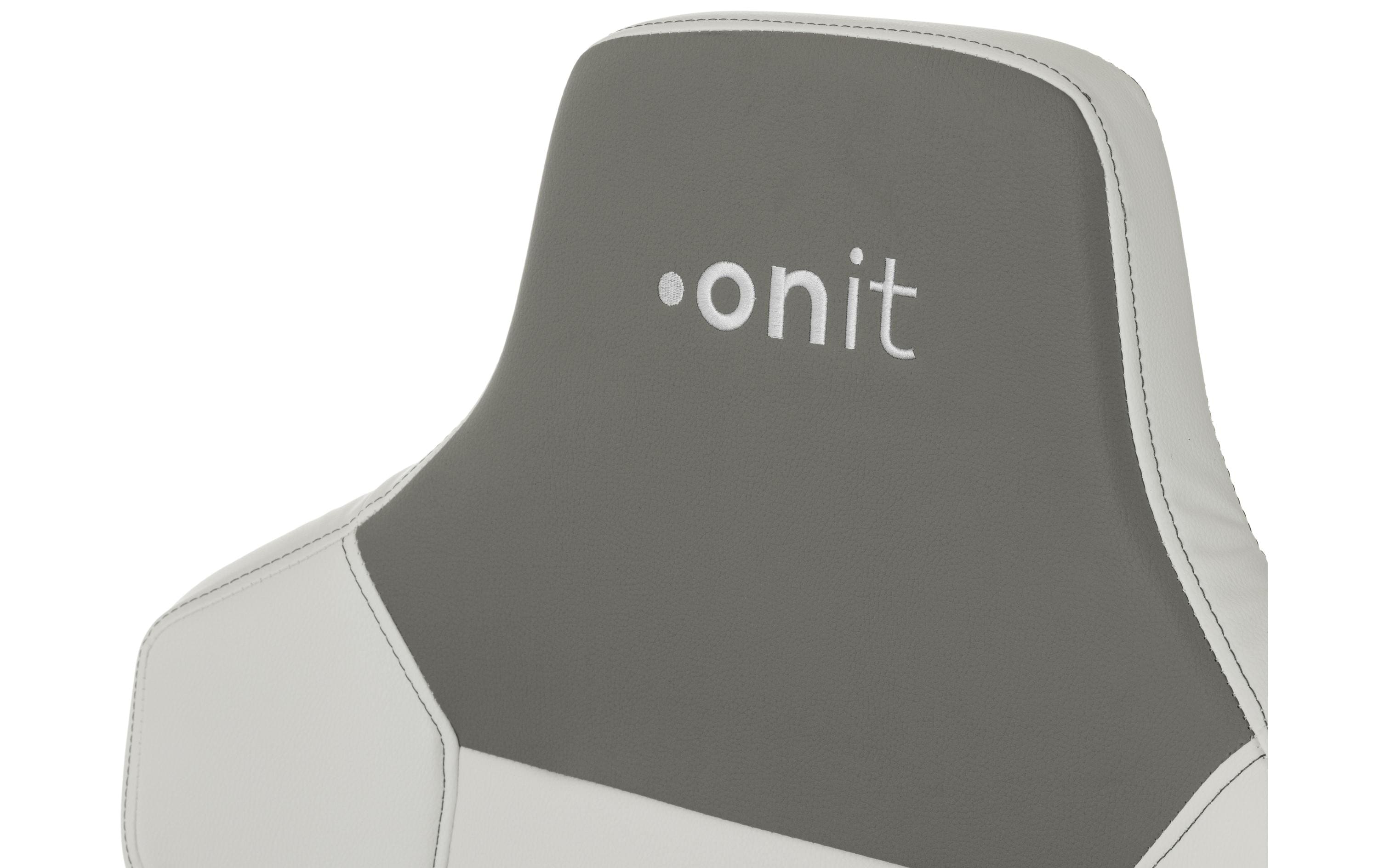 onit Gaming-Stuhl Weiss/Grau
