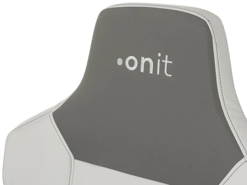 onit Gaming-Stuhl Weiss/Grau