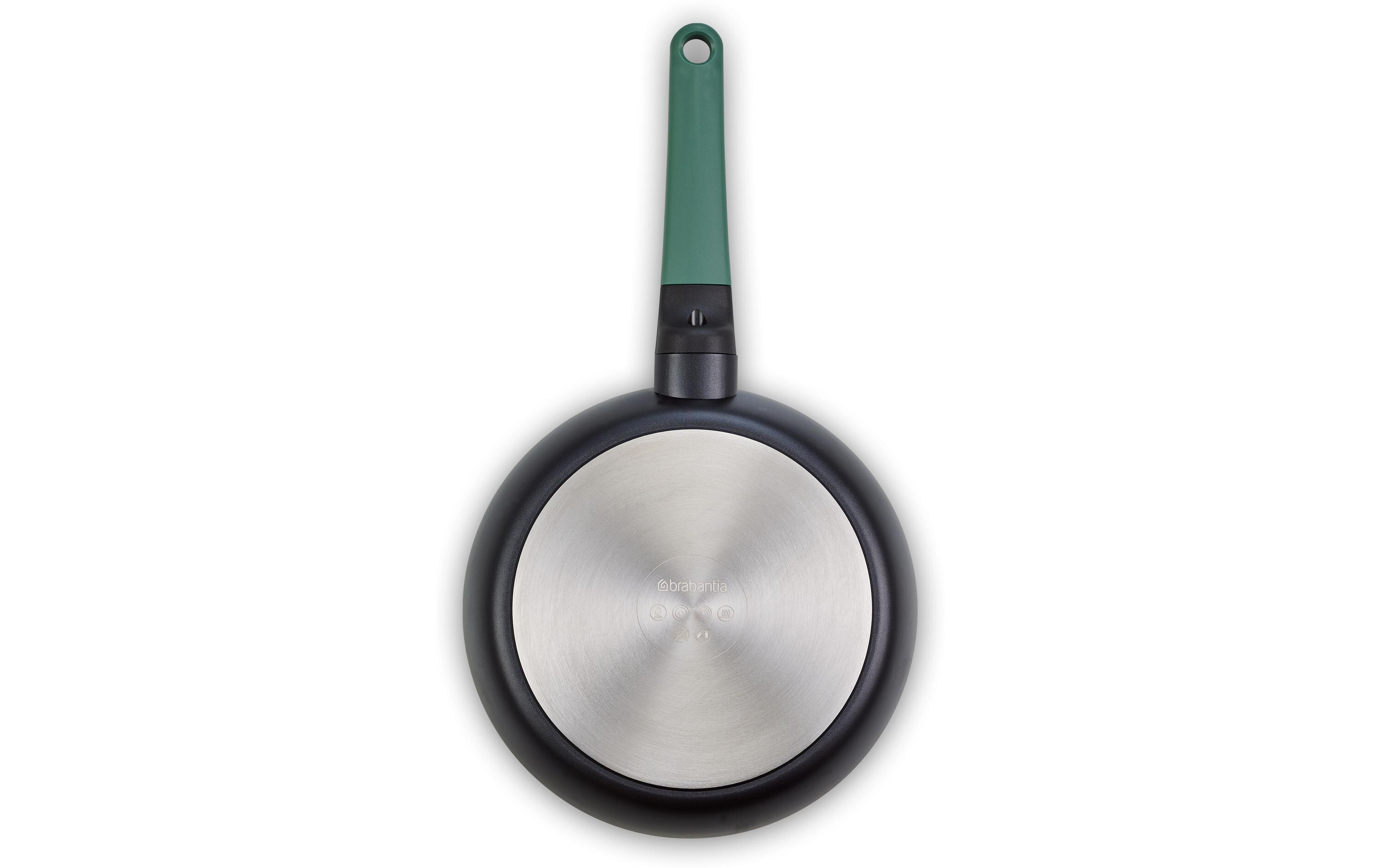 Brabantia Bratpfanne Tasty+ 24 cm, Schwarz/Fir Green