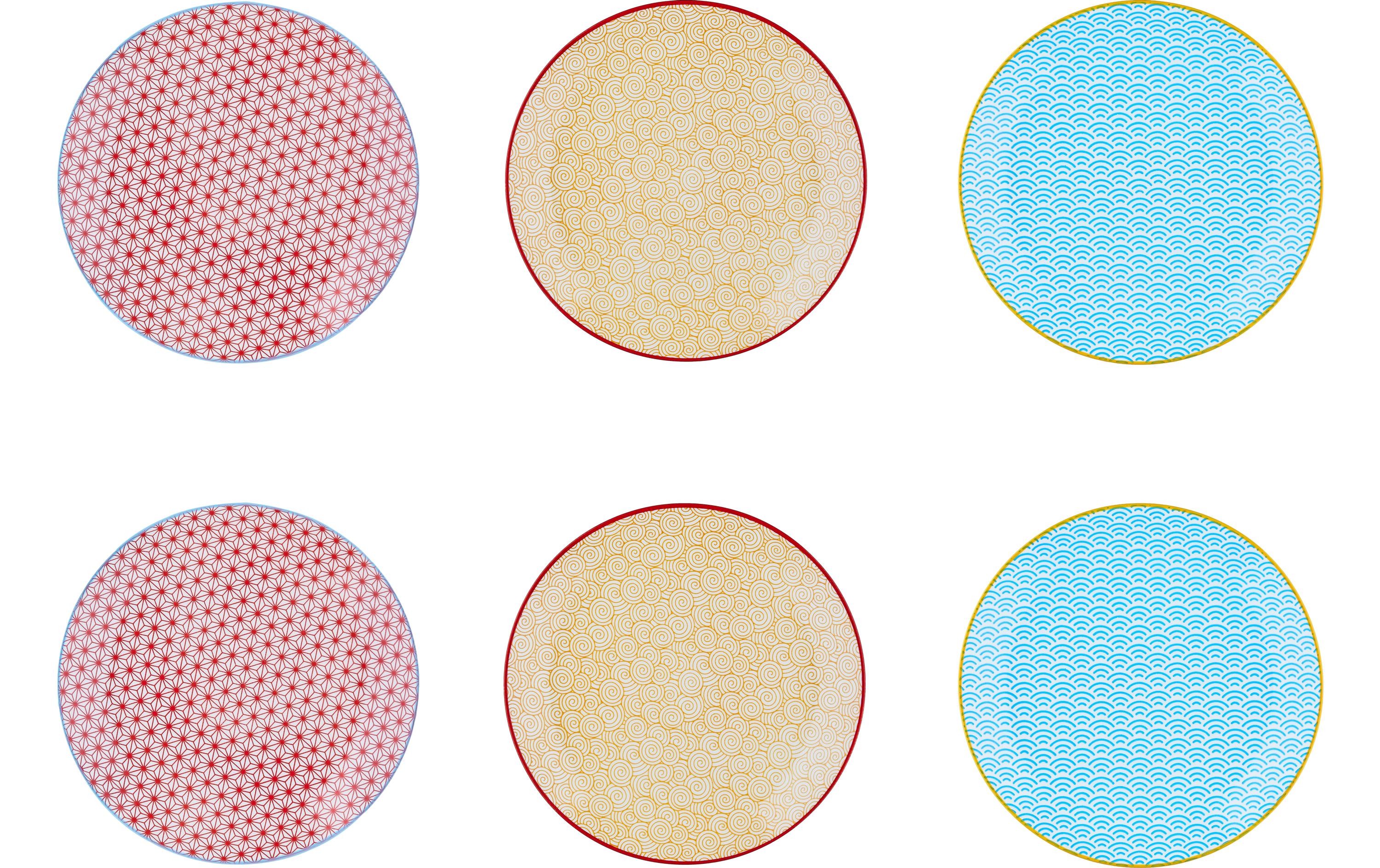 Björn Frühstücks- & Dessertteller Pattern Mehrfarbig, Ø21 cm