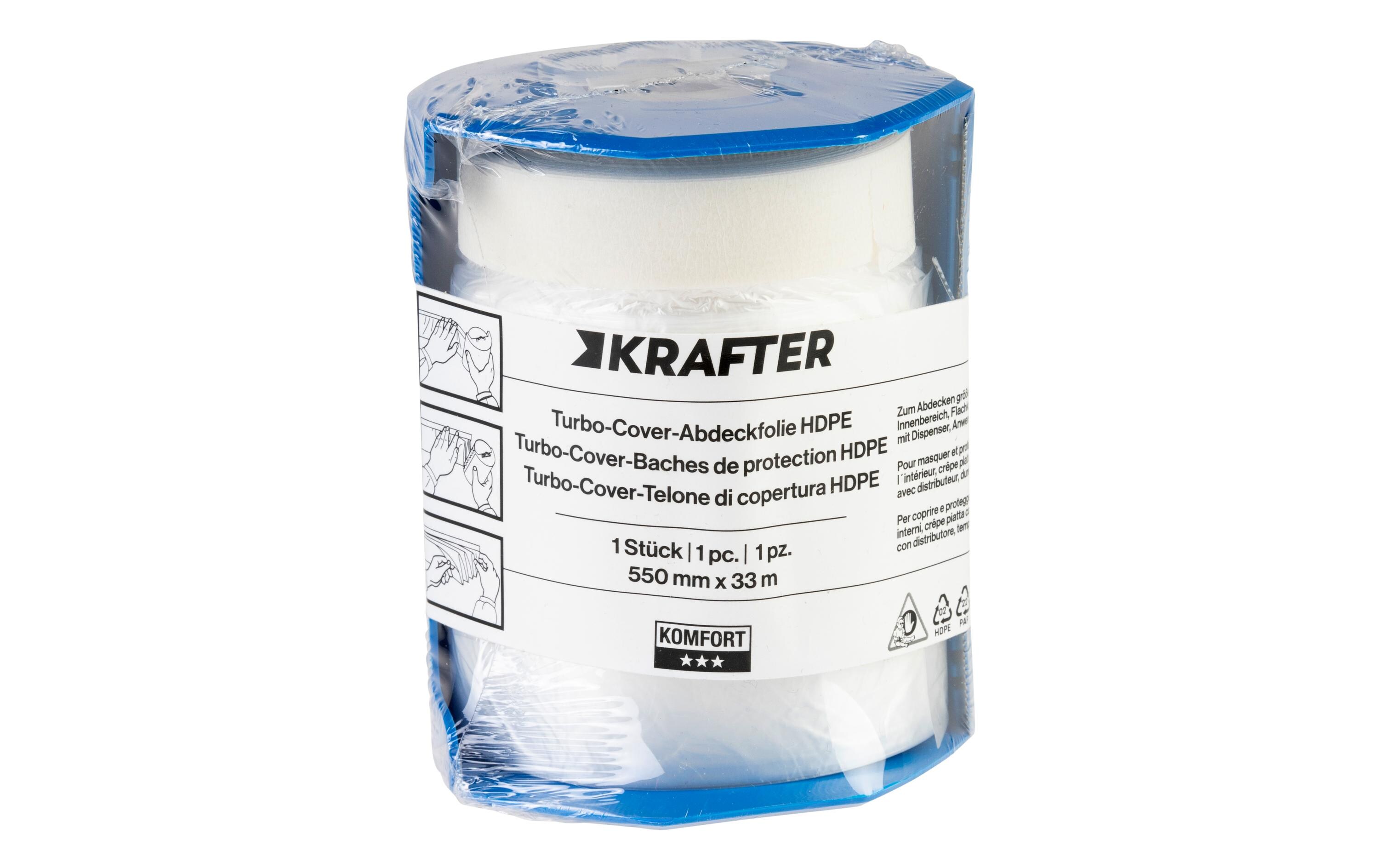 Krafter Abdeckfolie Turbo Cover KOMFORT 55 cm x 33m