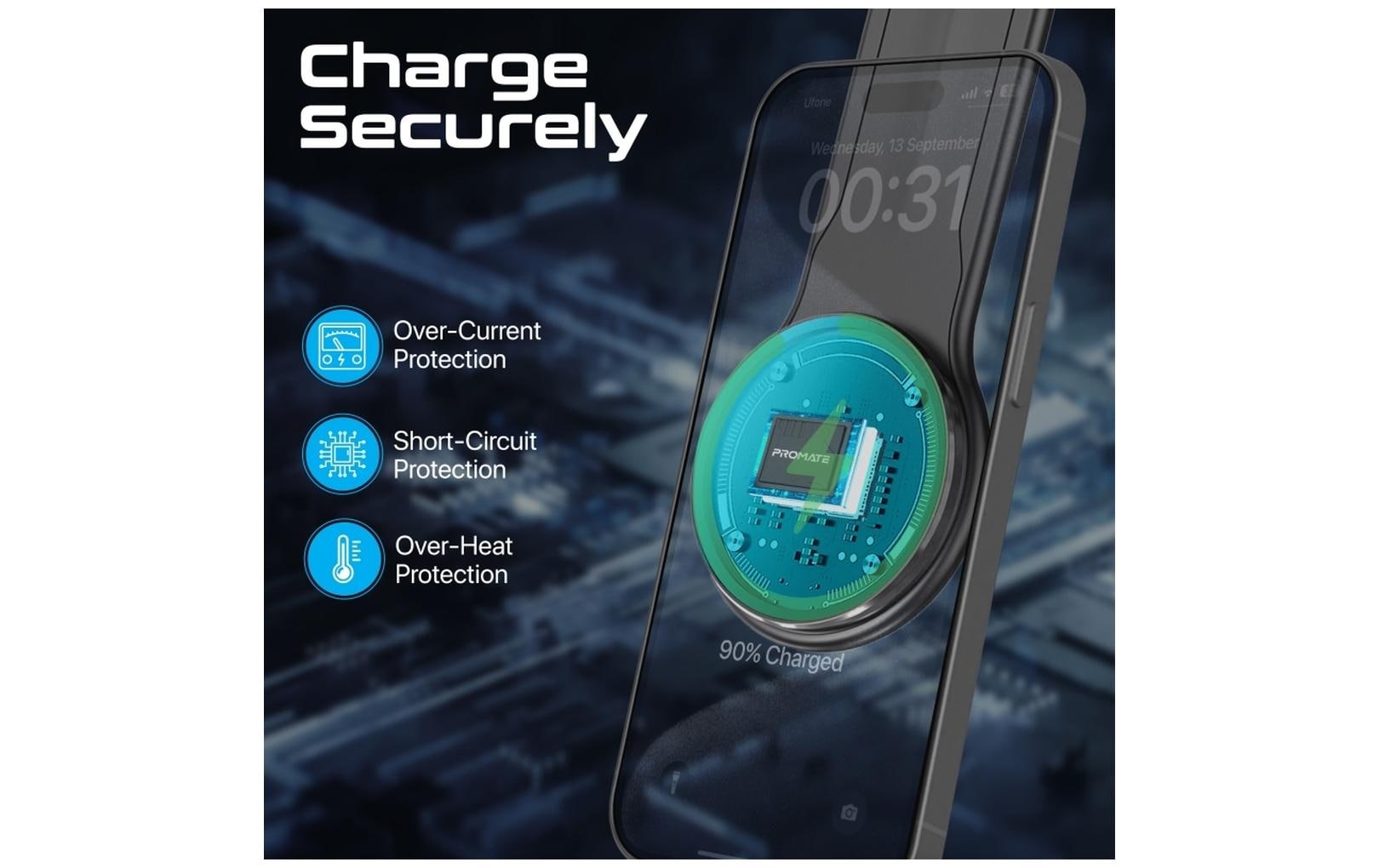 Promate Smartphone-Halterung LaxMount-15W