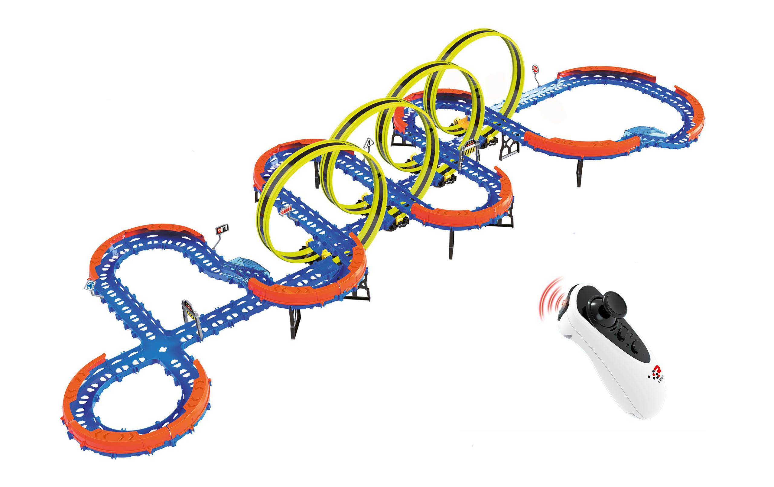 Amewi Magic Traxx Glow Rennbahn 113-teilig mit 2 Autos