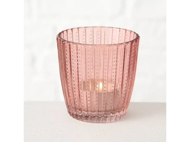Boltze Windlicht Marilu 4 Stück, 7.5 cm, Rosa Boltze Windlicht Marilu 4 Stück, 7.5 cm, Rosa